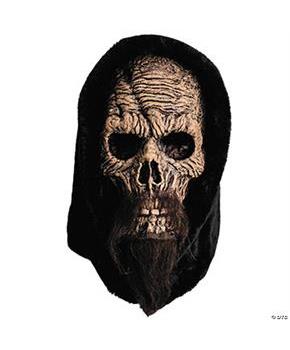 Adults Templar Knight Skeleton Face Latex Overhead Mask - One Size