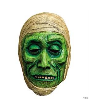 Chamber of Horrors Green Latex Mummy Mask - One Size