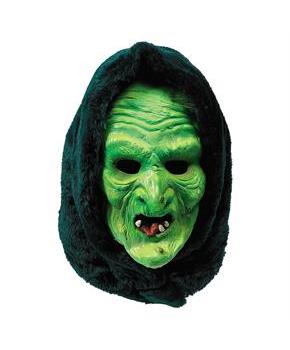 Don Post Studios Witch Overhead Latex Mask with Hood-One Size