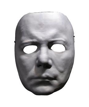 Adults Halloween II Michael Myers Vacuform Plastic Mask - One Size