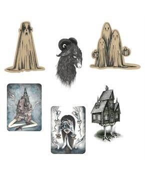The Little Ghouls Cutout Wall Decoration Collection 6 Pc.