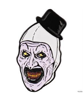 1 1/2" TerrifierT Art the Clown Character Face Full-Color Enamel Pin
