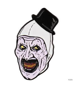 1 1/2" Terrifier 2 Art the Clown Character Face Full-Color Enamel Pin