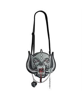 13" Motrhead Warpig Head Vegan Leather Bag with Skull Coin Purse