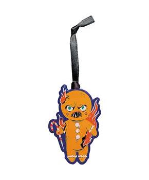 Holiday Horrors Krampus Gingerbread Metal Ornament 3"