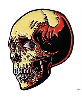 Evil Dead 2T Poster Skull Character Face Enamel Pin 1 3/4"
