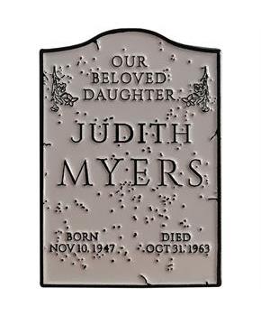 Halloween (1978) Judith Myers Tomb Enamel Pin 1 1/2"