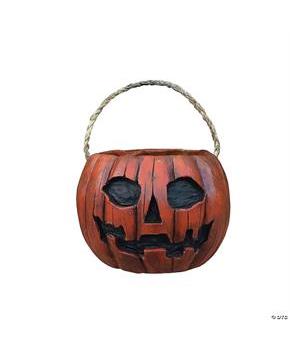 Candy Corn Jacob Atkins Pumpkin Candy Pail Halloween Accessory 6"