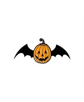 Toxictoons Bat-O-Lantern Full-Color Enamel Pin 1 1/2"