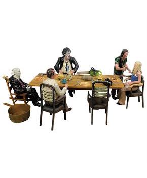 The Texas Chainsaw Massacre Dinner Scene Playset with Figures