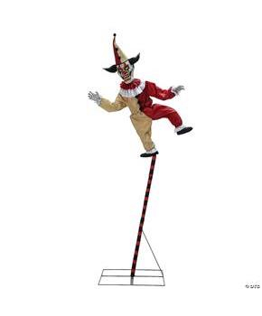 96" Sideshow Balancing Clown Animated Halloween Prop