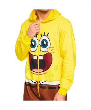 Adults SpongeBob SquarePants SpongeBob Hooded Onesie Costume