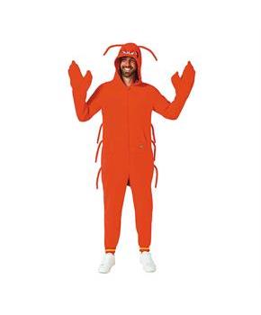 Adults Lobster Hooded Onesie Costume