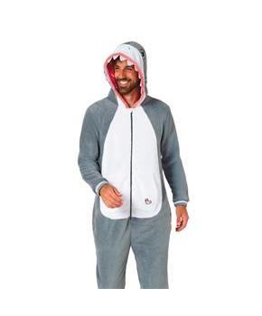 Adults Shark Hooded Onesie Costume
