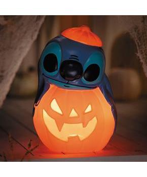 12" Light-Up Lilo & Stitch Stitch Pumpkin Stack Halloween Tabletop Decoration