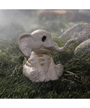 5" Elephant Skeleton Halloween Decoration