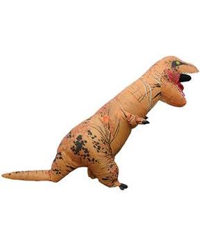  T-REX BROWN DINO INFLATE ADULT COSTUME 