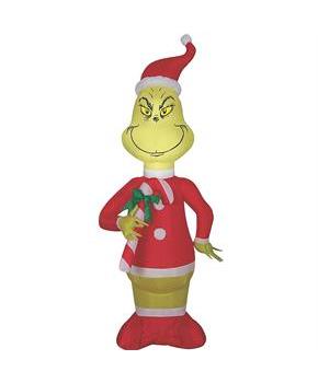 AIRBLOWN GRINCH RED WHITE CANDY