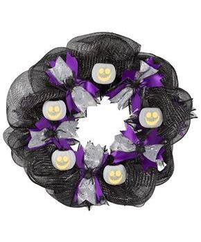 EmoteGlow™ Jack Skellington Musical Lighted Wreath Decoration, 22"