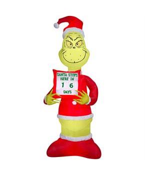Lulu Home 9FT Christmas Inflatable Decorations, Giant Lighted Lighthouse With Santa
