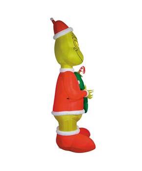 12 Ft. Airblown Inflatable Dr. Seuss How the Grinch Stole Christmas Grinch with Nice Stocking Outdoor Yard Decoration