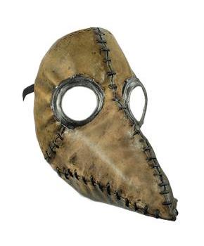 Plague Doctor Brown Latex Mask
