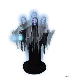 Animated Rising Ghost Reaper Halloween Decoration 69"