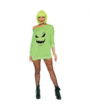 Adult Green Spooky Jersey Dress