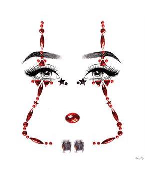 CLOWN ADHESIVE FACE JEWELS ST