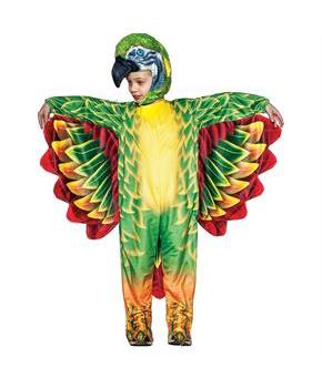 Toddler Green Parrot Printed Costume