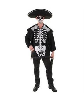 Men's Skeleton Serape Costume