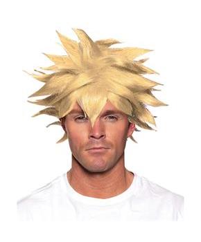 Adult's Blonde Spikey Anim Wig