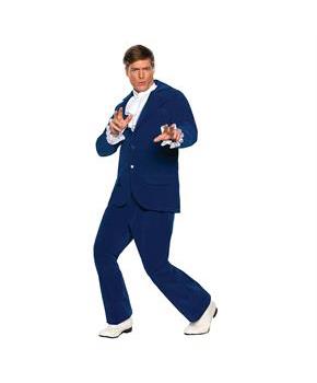 Men's Blue Groovy Sixties Costume