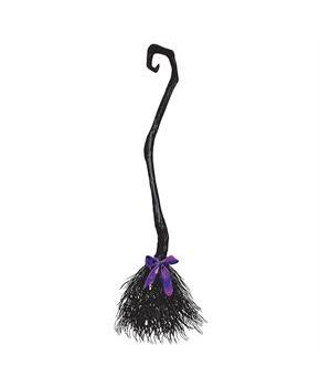 Witch Broom Black Costume Accessory