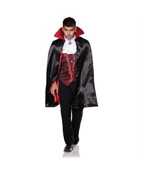 Adults Vampire Vest & Cape Set