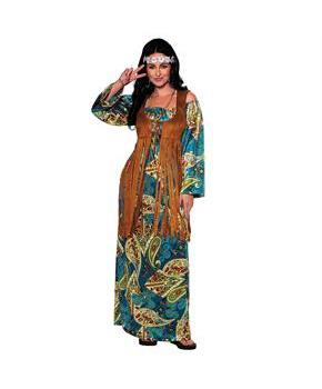 Women's Bohemian Hippie Dress Costume
