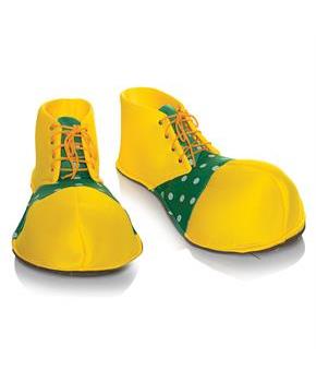 Adults Yellow Clown Shoes Costume Accessory