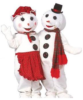 Mrs Snowman Mascot Costume