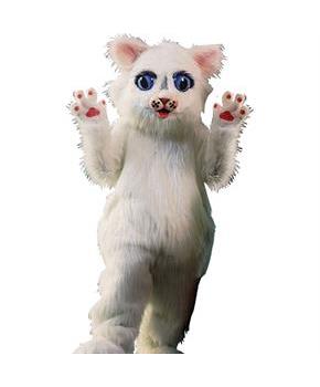 Adult Snow Ball Kitty Mascot