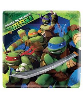 TMNT 1ST SQUARE PLATE 9IN