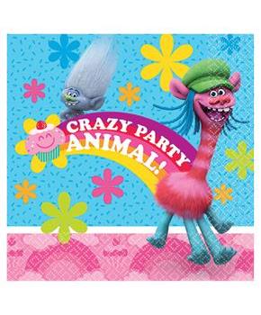 TROLLS BEV NAPKINS 16 PACK