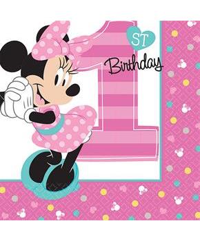 MINNIE 1ST BEV NAPKINS