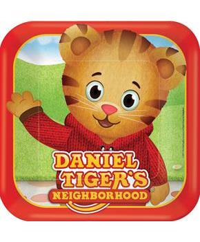DANIEL TIGER 1ST SQUARE PLATE