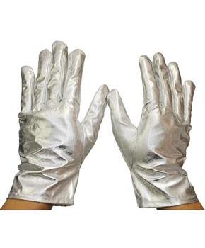 Gloves Reg Metallic Silver