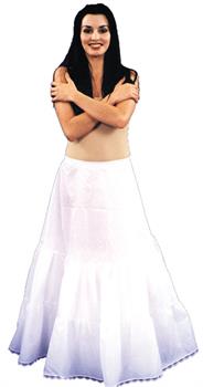 Nylon Full Length Crinoline With Full Ruffled Bottom