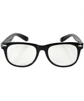 Glasses Blues Black & Clear