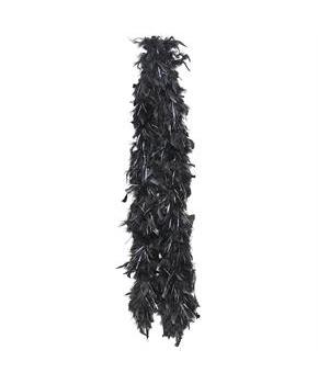 Boa Black Chand With Silver Lurex