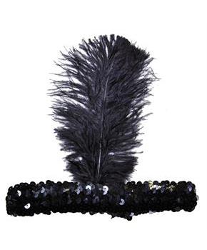 1920'S Headband Black