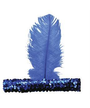 1920'S Headband Blue