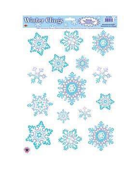 Crystal Snowflake Window Clings